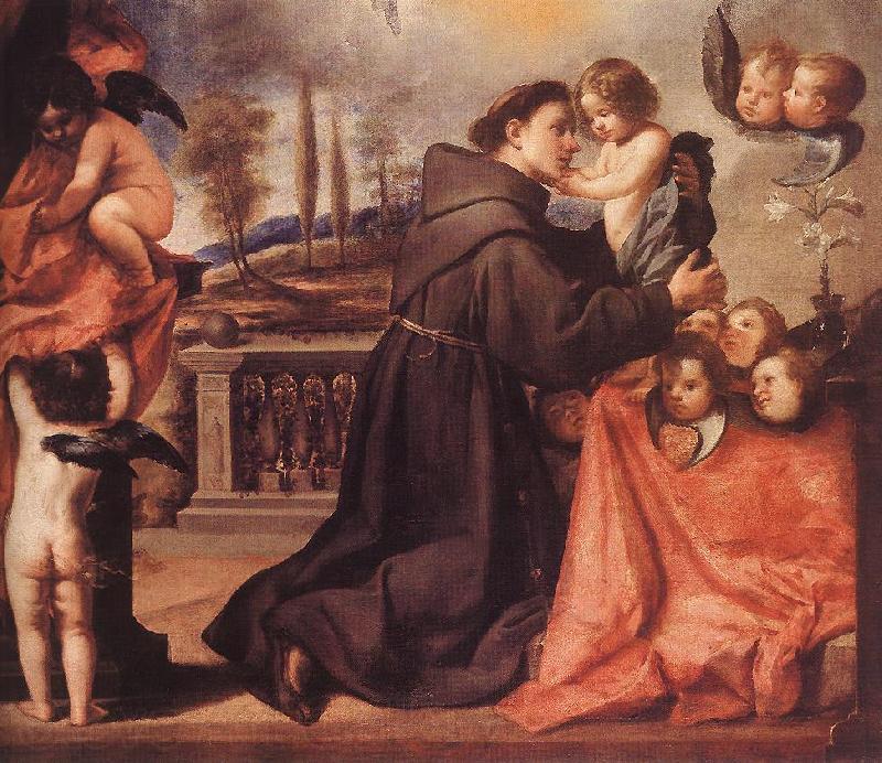 PEREDA, Antonio de St Anthony of Padua with Christ Child af